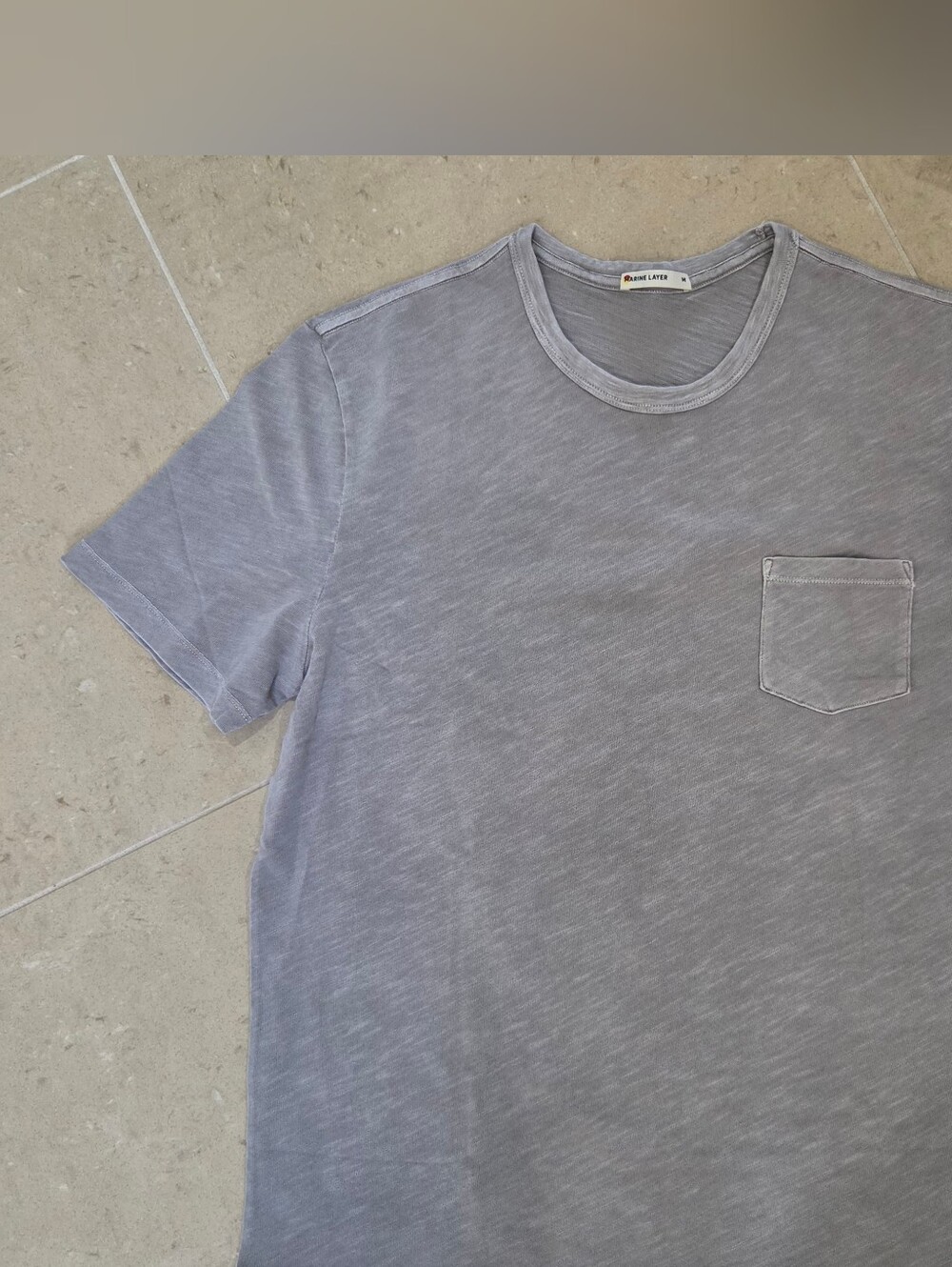 Marine Layer Men's Heather Gray Pocket Tee